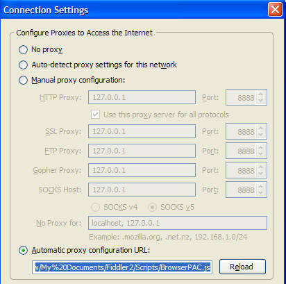 Firefox proxy autoconfig UI